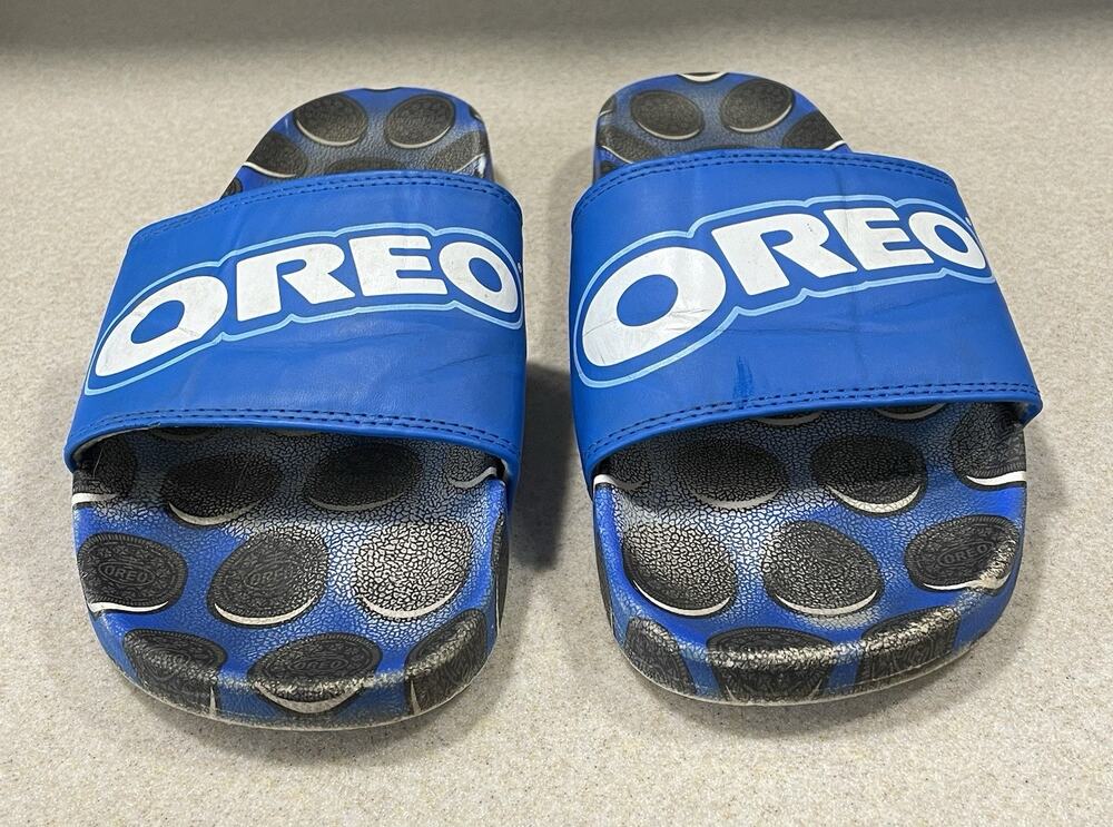 Oreo Cookie Slide Sandals Size XL -Limited Edition All Over Cookie Print -Summer